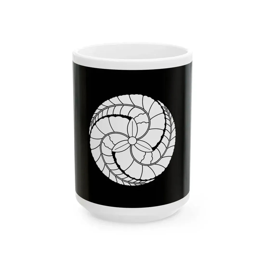 Flag of the Kuroda Lords of Fukuoka in Chikuzen Province B (Japan) White Coffee Mug 15oz - Go Mug Yourself