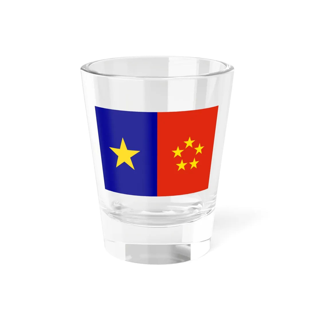 Flag of the Labour Party of Hong Kong (China) Shot Glass 1.5oz 1.5oz - Go Mug Yourself