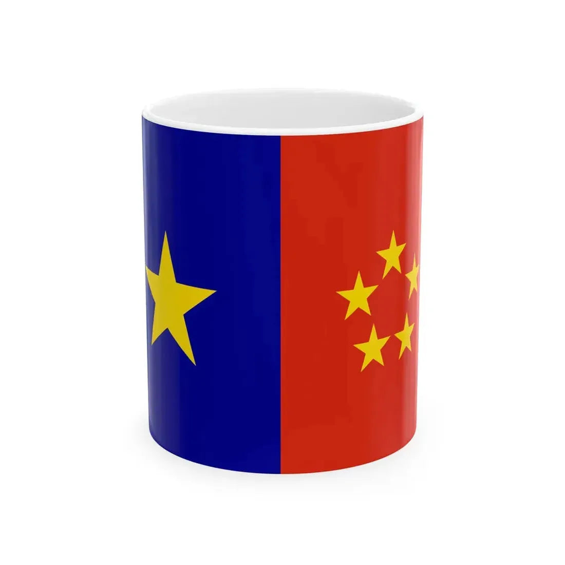 Flag of the Labour Party of Hong Kong (China) White Coffee Mug 11oz - Go Mug Yourself