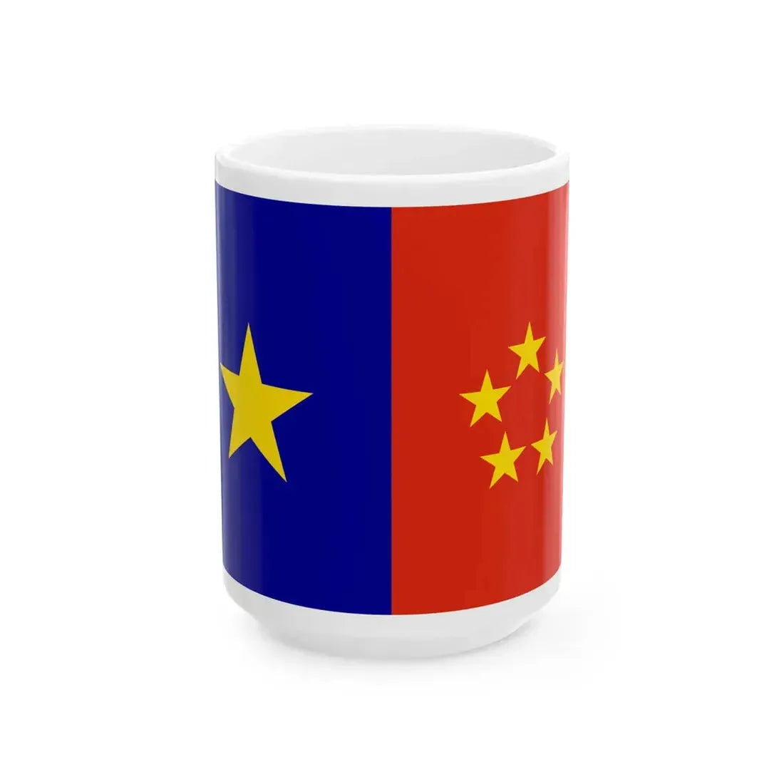 Flag of the Labour Party of Hong Kong (China) White Coffee Mug 15oz - Go Mug Yourself