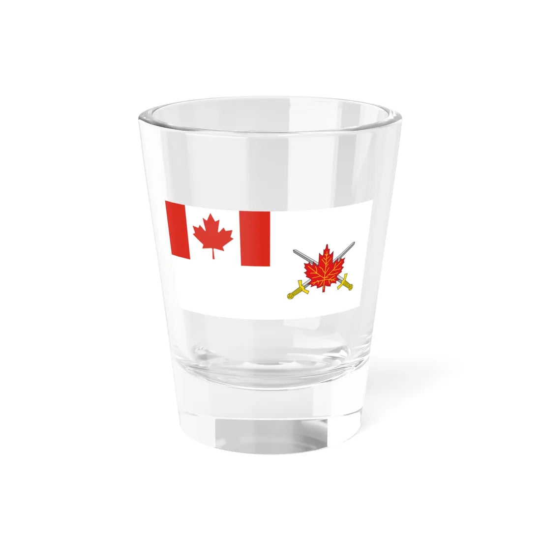 Flag of the Land Force Command 1998-2013 (Canada) Shot Glass 1.5oz 1.5oz - Go Mug Yourself