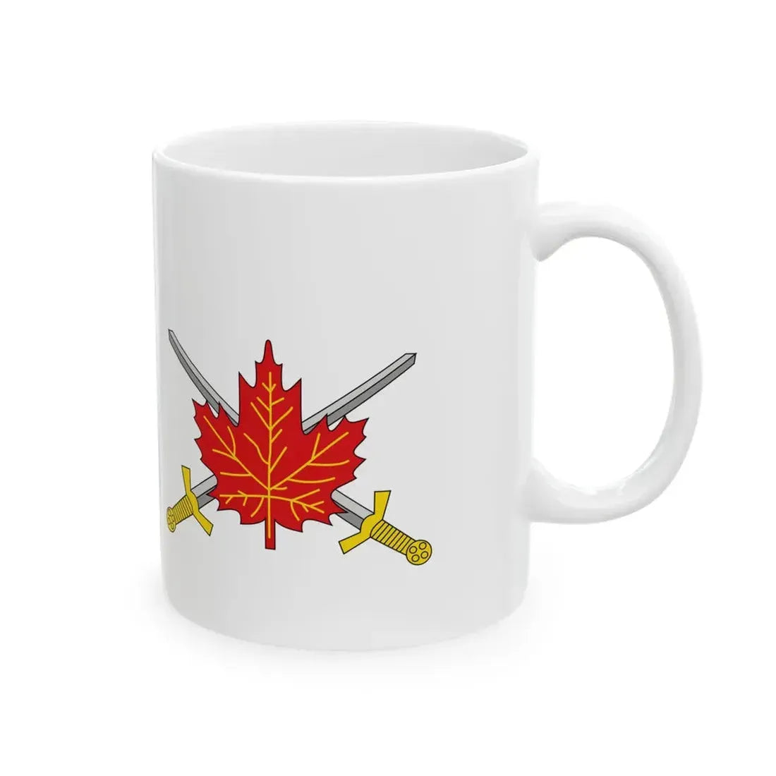 Flag of the Land Force Command 1998-2013 (Canada) White Coffee Mug - Go Mug Yourself