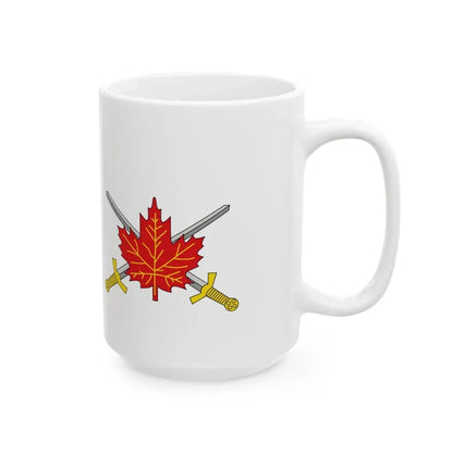 Flag of the Land Force Command 1998-2013 (Canada) White Coffee Mug - Go Mug Yourself