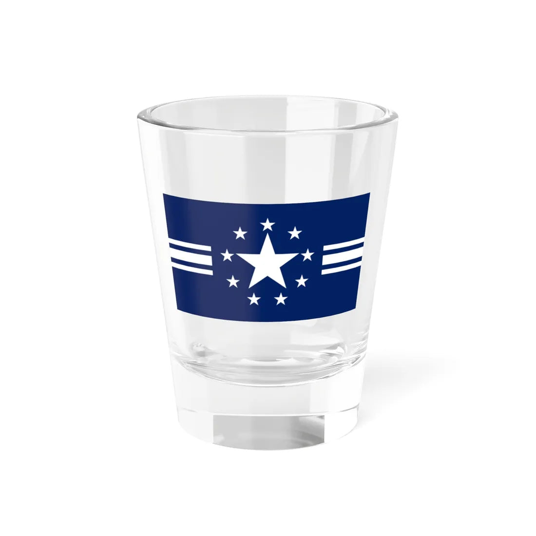 Flag of the Lao Neutralist Movement (Laos) Shot Glass 1.5oz 1.5oz - Go Mug Yourself