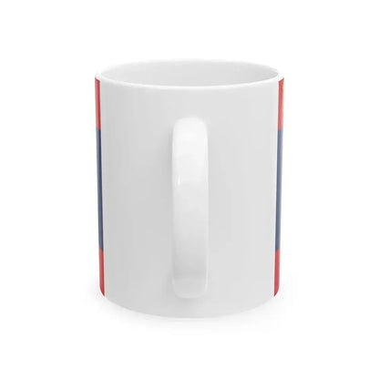Flag of the Lao Peoples Armed Forces (Laos) White Coffee Mug - Go Mug Yourself