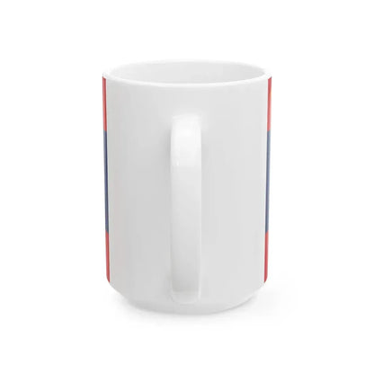 Flag of the Lao Peoples Armed Forces (Laos) White Coffee Mug - Go Mug Yourself