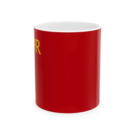 Flag of the Latvian Socialist Soviet Republic 1919-1920 (Latvia) White Coffee Mug 11oz - Go Mug Yourself