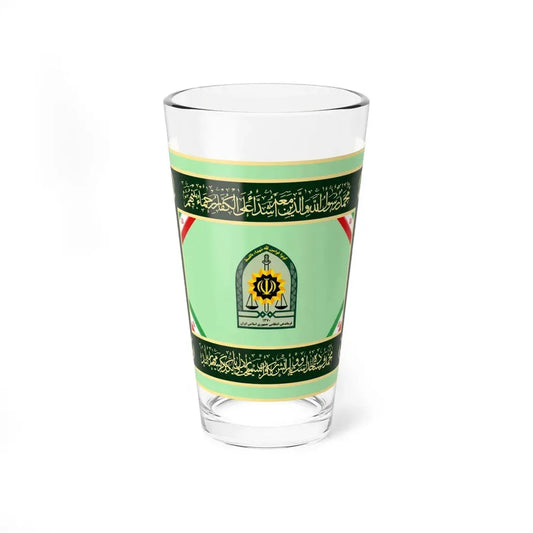 Flag of the Law Enforcement Force of the Islamic Republic of Iran (Iran) Pint Glass 16oz 16oz - Go Mug Yourself