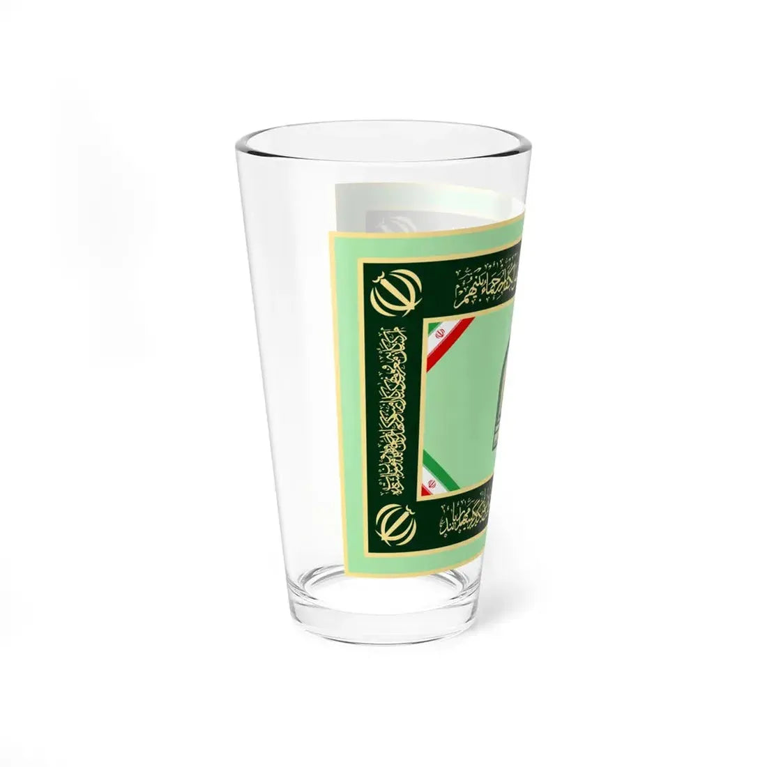 Flag of the Law Enforcement Force of the Islamic Republic of Iran (Iran) Pint Glass 16oz - Go Mug Yourself
