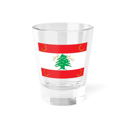 Flag of the Lebanese Armed Forces Front (Lebanon) Shot Glass 1.5oz 1.5oz - Go Mug Yourself