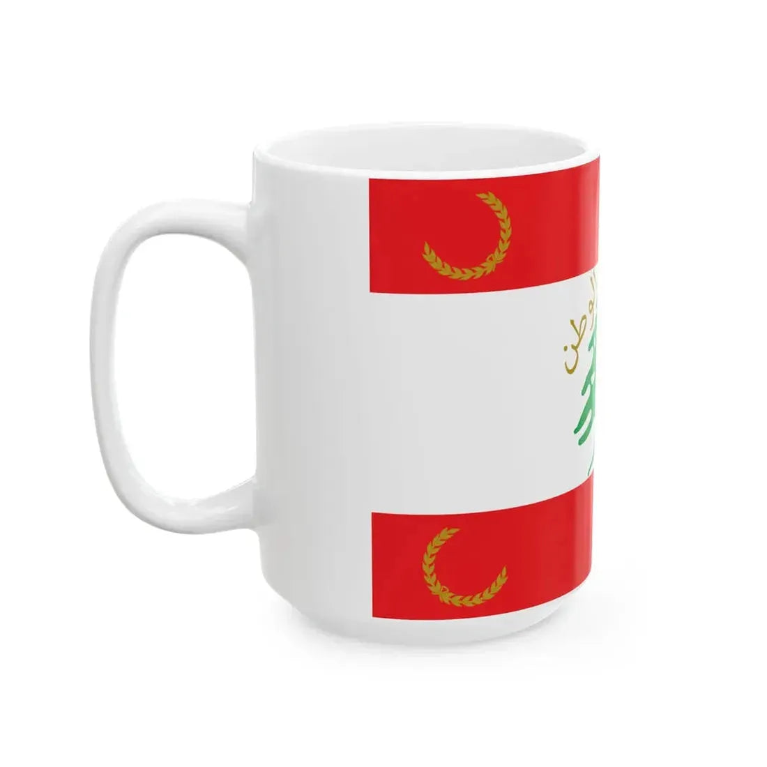 Flag of the Lebanese Armed Forces Front (Lebanon) White Coffee Mug - Go Mug Yourself