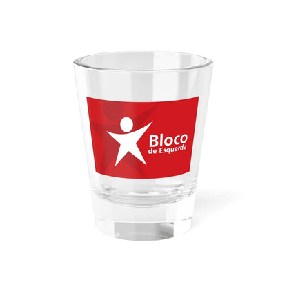 Flag of the Left Bloc (Portugal) Shot Glass 1.5oz 1.5oz - Go Mug Yourself
