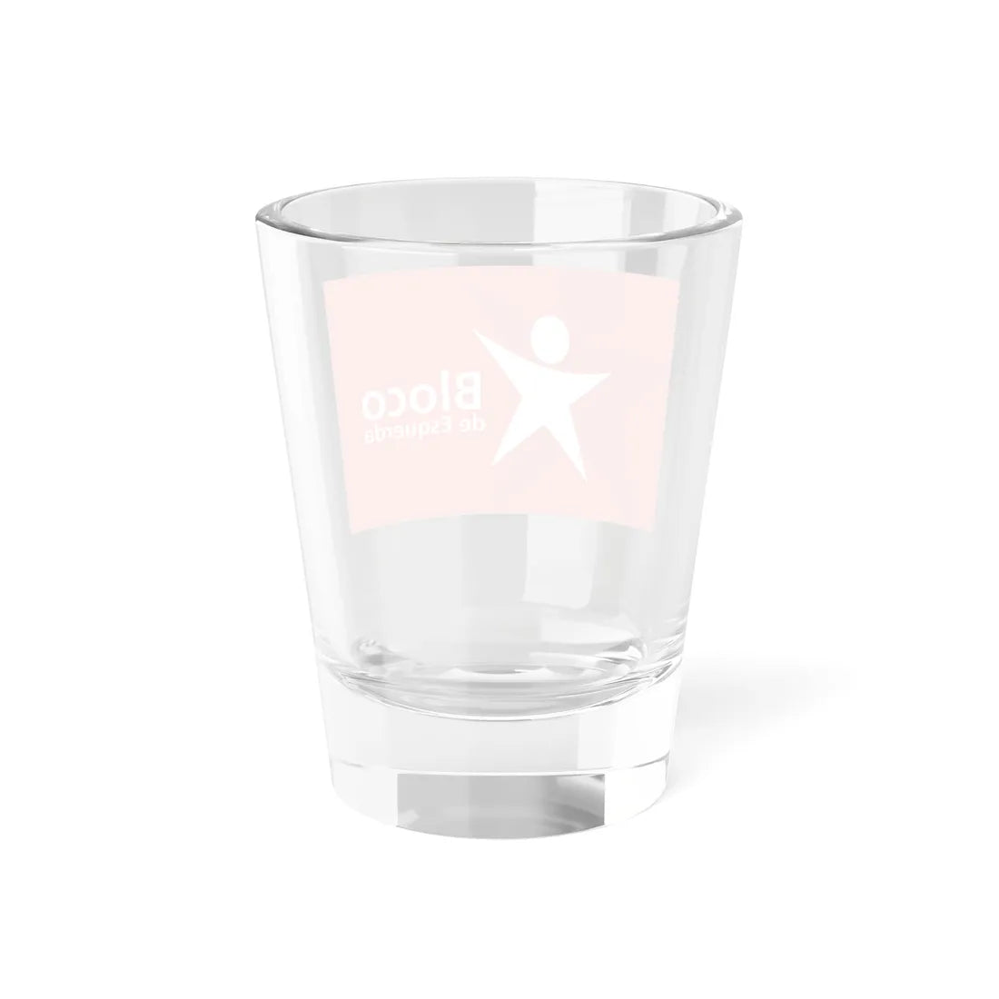 Flag of the Left Bloc (Portugal) Shot Glass 1.5oz - Go Mug Yourself
