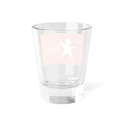 Flag of the Left Bloc (Portugal) Shot Glass 1.5oz - Go Mug Yourself