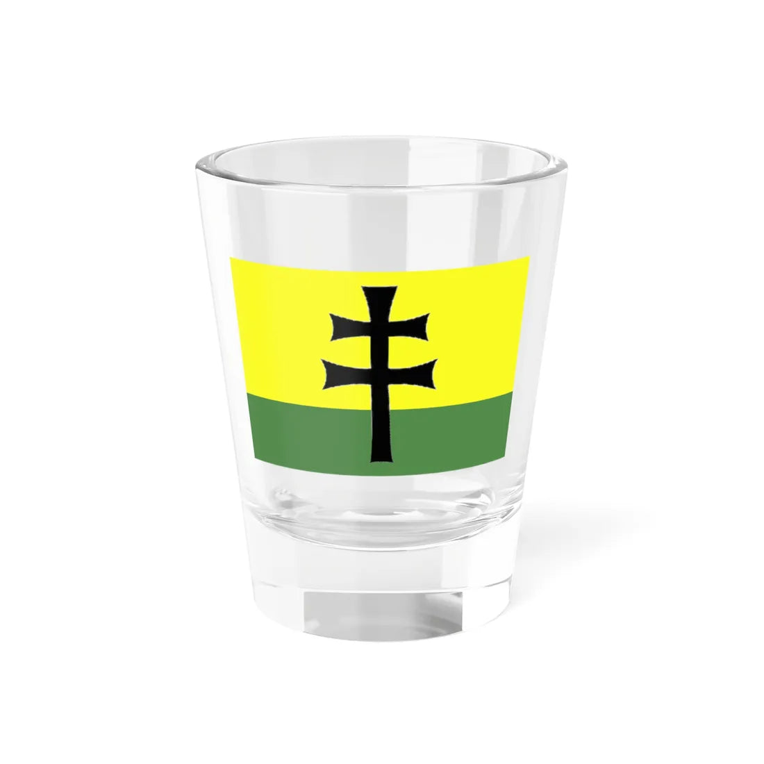 Flag of the Legion of Saint Stephen (Ukraine) Shot Glass 1.5oz 1.5oz - Go Mug Yourself