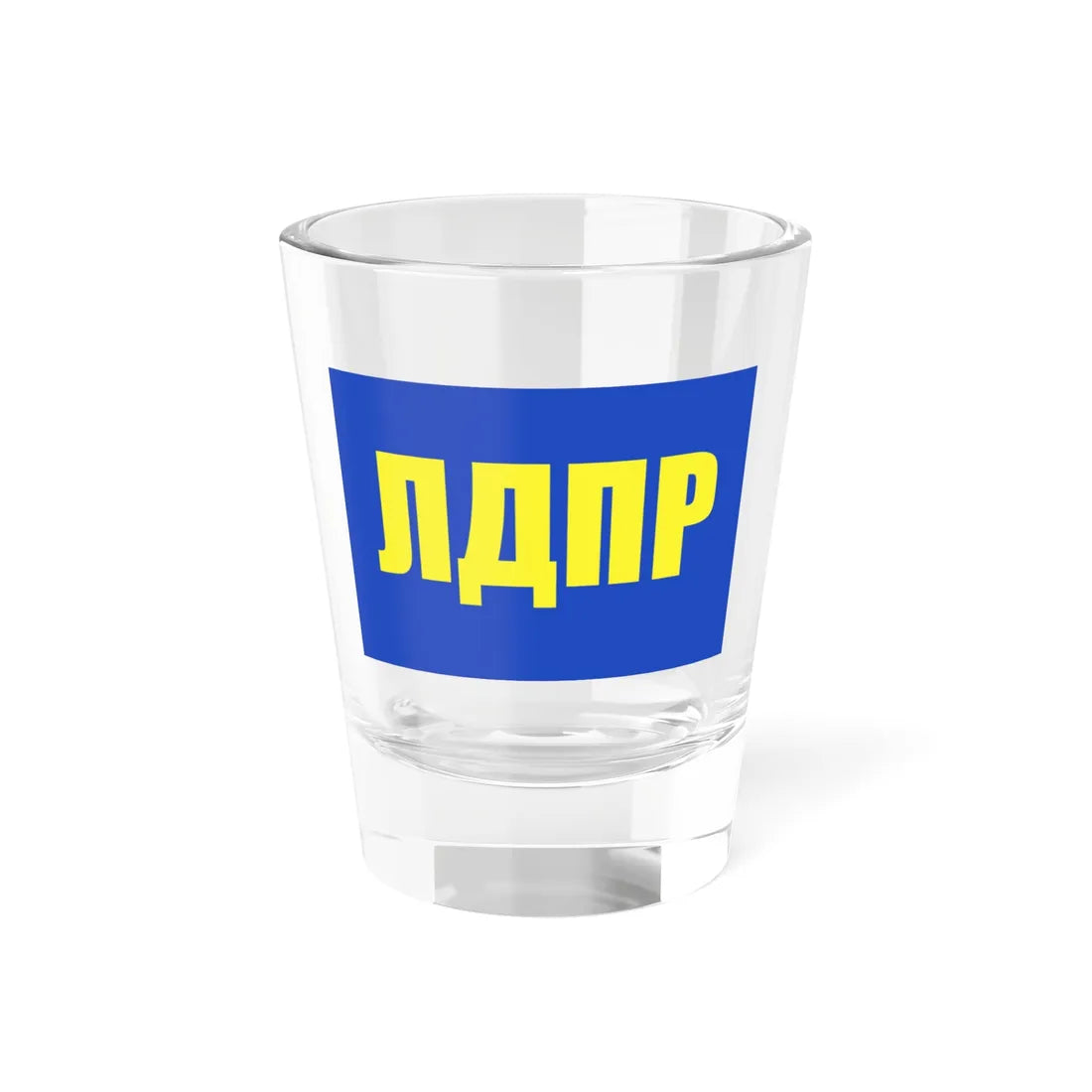 Flag of the Liberal Democratic Party of Russia (Russia) Shot Glass 1.5oz 1.5oz - Go Mug Yourself