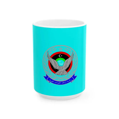 Flag of the Libyan Air Force (Libya) White Coffee Mug 15oz - Go Mug Yourself