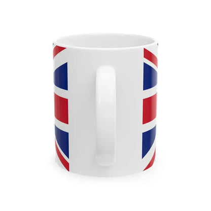 Flag of the Lieutenant-Governor of Alberta 1907-1981 (Canada) White Coffee Mug - Go Mug Yourself