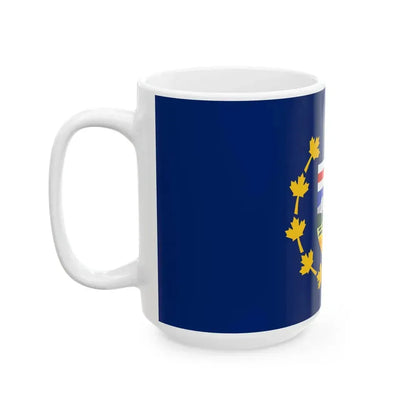 Flag of the Lieutenant-Governor of Alberta (Canada) White Coffee Mug - Go Mug Yourself