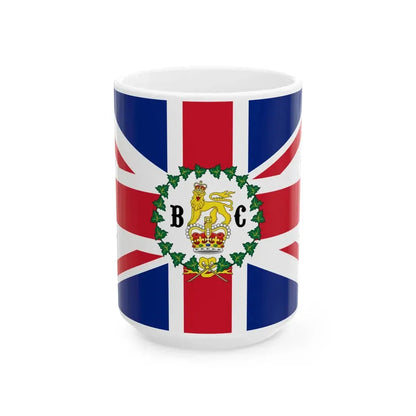 Flag of the Lieutenant-Governor of British Columbia 1871-1906 (Canada) White Coffee Mug 15oz - Go Mug Yourself