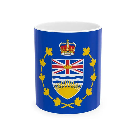 Flag of the Lieutenant-Governor of British Columbia (Canada) White Coffee Mug 11oz - Go Mug Yourself