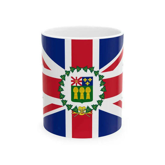 Flag of the Lieutenant-Governor of Manitoba 1870-1905 (Canada) White Coffee Mug 11oz - Go Mug Yourself