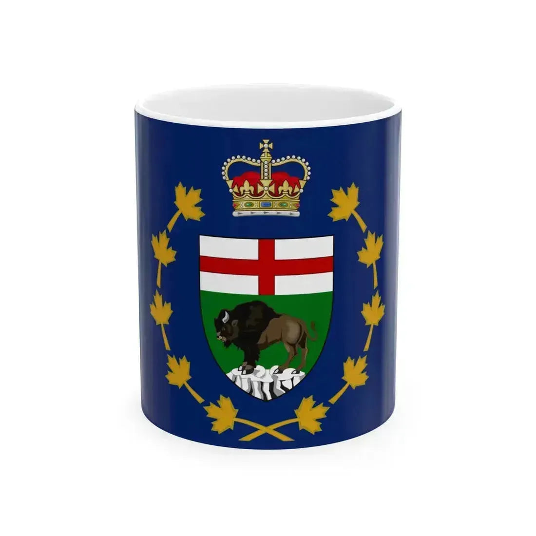 Flag of the Lieutenant Governor of Manitoba (Canada) White Coffee Mug 11oz - Go Mug Yourself