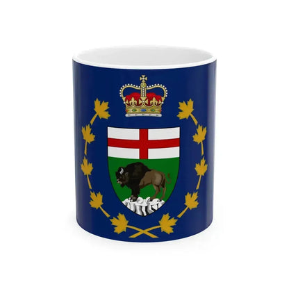 Flag of the Lieutenant Governor of Manitoba (Canada) White Coffee Mug 11oz - Go Mug Yourself