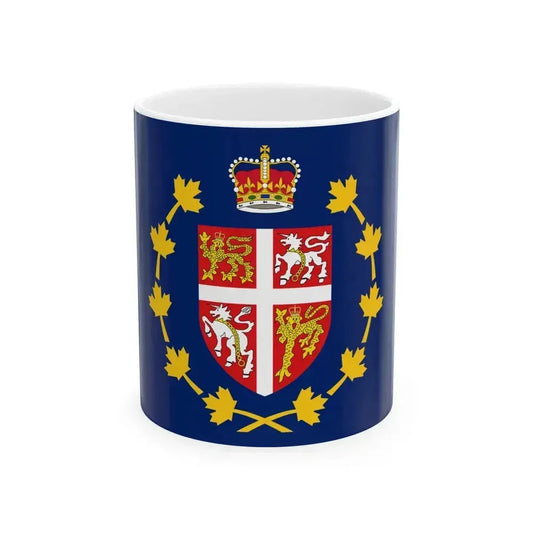 Flag of the Lieutenant-Governor of Newfoundland and Labrador (Canada) White Coffee Mug 11oz - Go Mug Yourself
