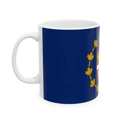 Flag of the Lieutenant Governor of Newfoundland and Labrador (Canada) White Coffee Mug - Go Mug Yourself