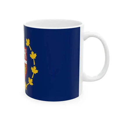 Flag of the Lieutenant-Governor of Newfoundland and Labrador (Canada) White Coffee Mug - Go Mug Yourself