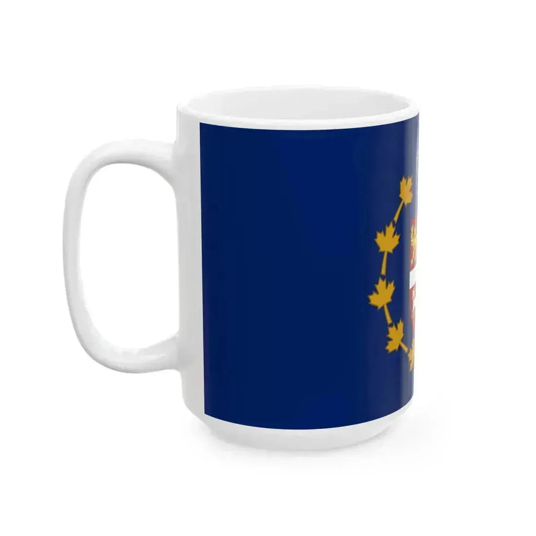 Flag of the Lieutenant Governor of Newfoundland and Labrador (Canada) White Coffee Mug - Go Mug Yourself
