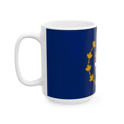 Flag of the Lieutenant Governor of Newfoundland and Labrador (Canada) White Coffee Mug - Go Mug Yourself