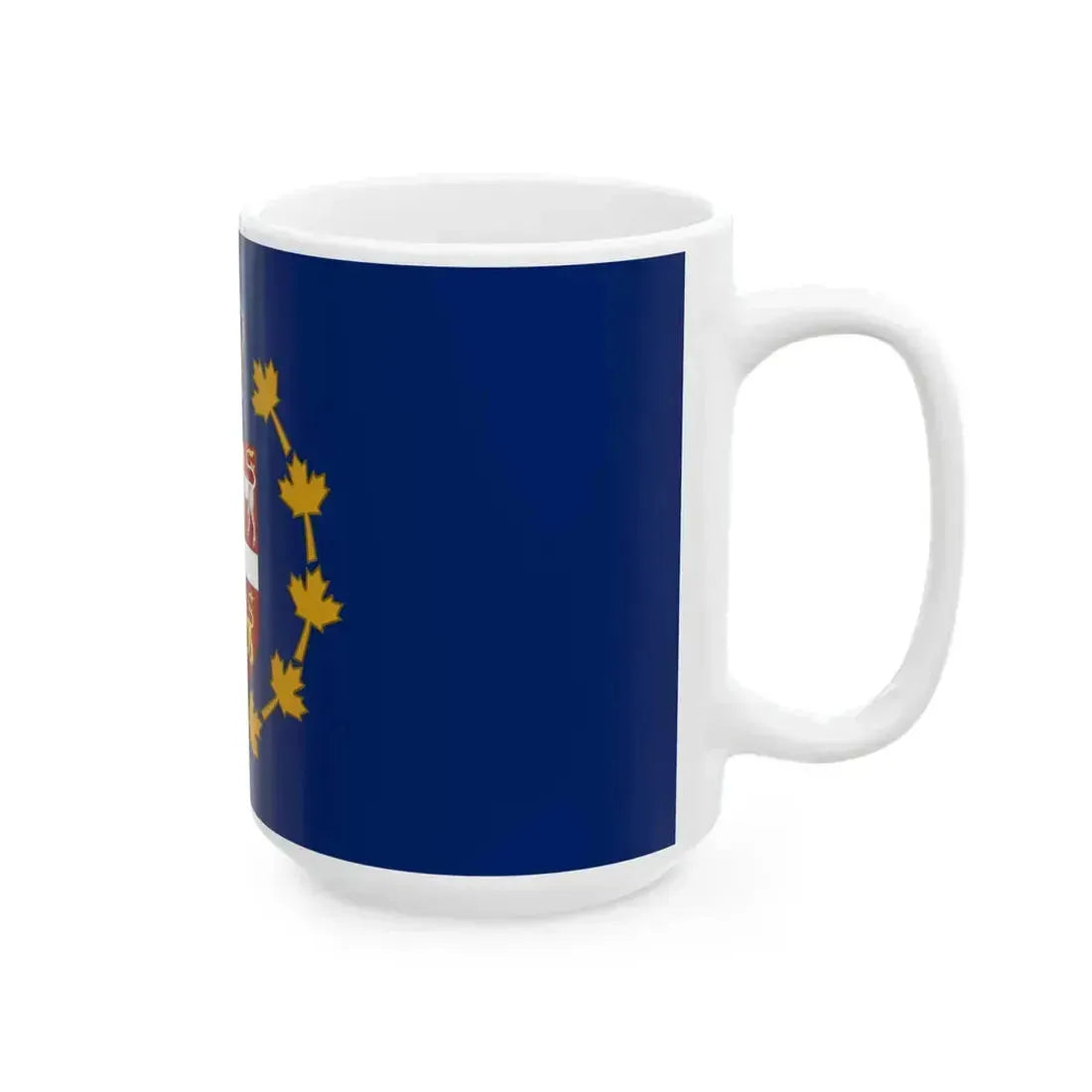 Flag of the Lieutenant Governor of Newfoundland and Labrador (Canada) White Coffee Mug - Go Mug Yourself