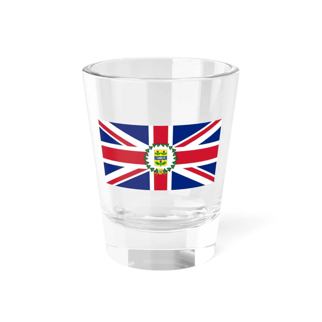 Flag of the Lieutenant-Governor of Nova Scotia 1870-1929 (Canada) Shot Glass 1.5oz 1.5oz - Go Mug Yourself