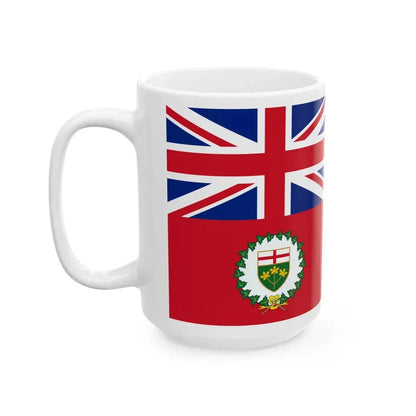 Flag of the Lieutenant-Governor of Ontario 1959-1965 (Canada) White Coffee Mug - Go Mug Yourself