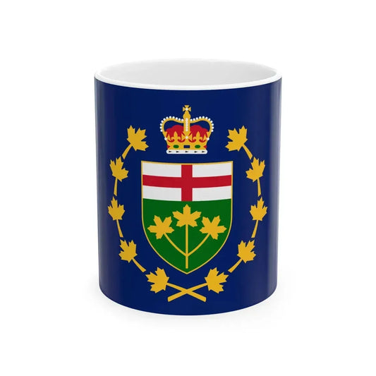 Flag of the Lieutenant-Governor of Ontario (Canada) White Coffee Mug 11oz - Go Mug Yourself