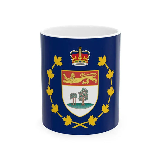 Flag of the Lieutenant-Governor of Prince Edward Island (Canada) White Coffee Mug 11oz - Go Mug Yourself