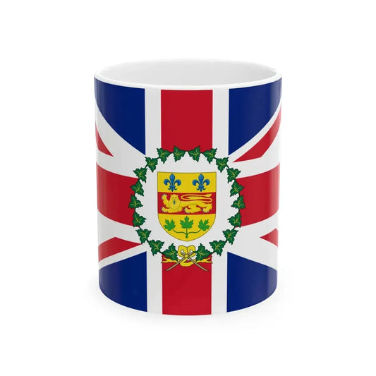 Flag of the Lieutenant-Governor of Quebec 1870-1939 (Canada) White Coffee Mug 11oz - Go Mug Yourself