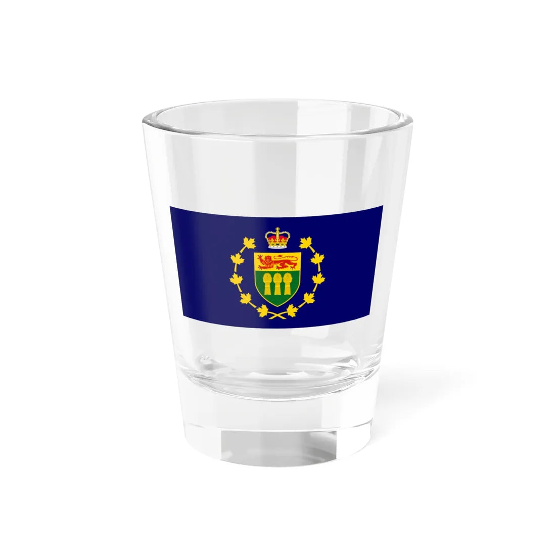 Flag of the Lieutenant-Governor of Saskatchewan (Canada) Shot Glass 1.5oz 1.5oz - Go Mug Yourself