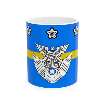 Flag of the Lieutenent General of the Air Self Defense Force Japan (Japan) White Coffee Mug 11oz - Go Mug Yourself
