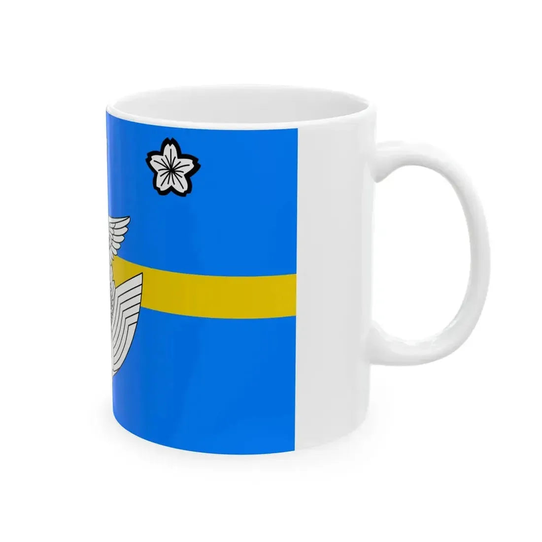 Flag of the Lieutenent General of the Air Self Defense Force Japan (Japan) White Coffee Mug - Go Mug Yourself