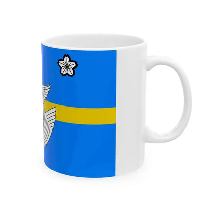 Flag of the Lieutenent General of the Air Self Defense Force Japan (Japan) White Coffee Mug - Go Mug Yourself