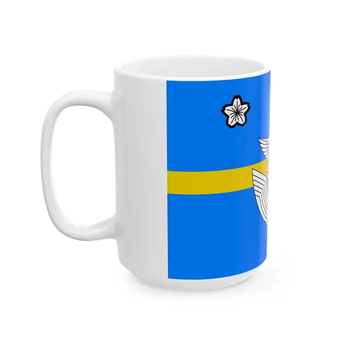 Flag of the Lieutenent General of the Air Self Defense Force Japan (Japan) White Coffee Mug - Go Mug Yourself