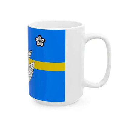 Flag of the Lieutenent General of the Air Self Defense Force Japan (Japan) White Coffee Mug - Go Mug Yourself