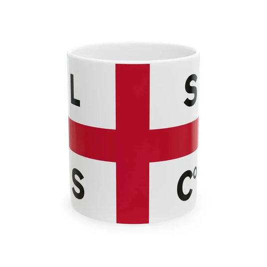 Flag of the Limerick Steamship Company (Ireland) White Coffee Mug 11oz - Go Mug Yourself