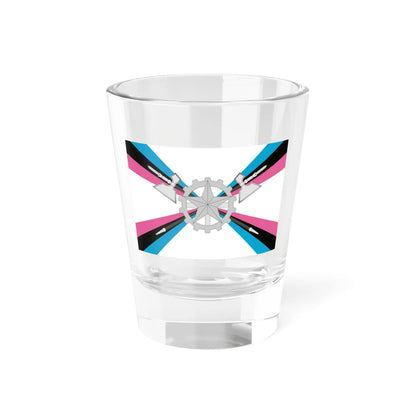 Flag of the Logistical Support of the Russian Armed Forces (Russia) Shot Glass 1.5oz 1.5oz - Go Mug Yourself