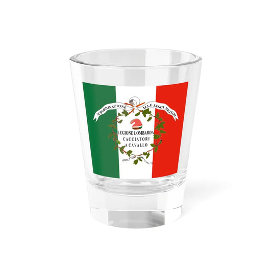 Flag of the Lombard Legion (Italy) Shot Glass 1.5oz 1.5oz - Go Mug Yourself