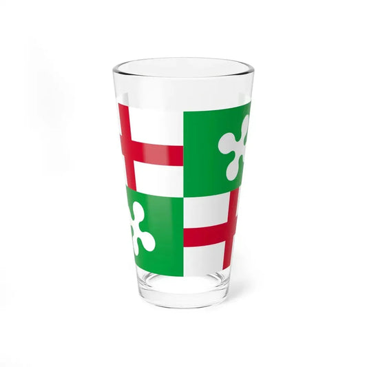 Flag of the Lombards (Italy) Pint Glass 16oz 16oz - Go Mug Yourself