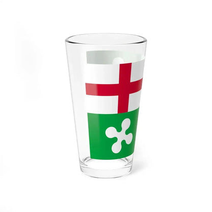 Flag of the Lombards (Italy) Pint Glass 16oz - Go Mug Yourself